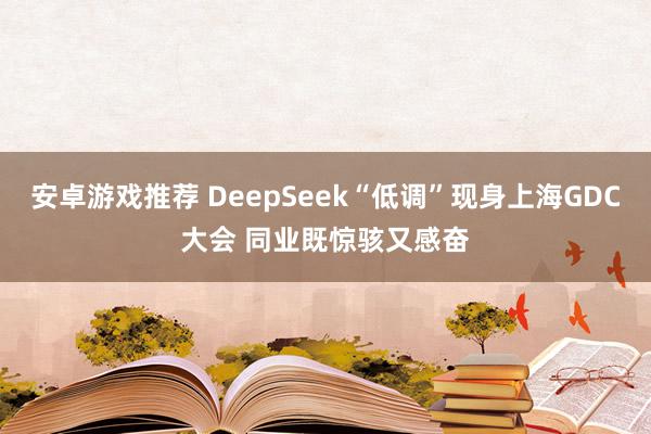 安卓游戏推荐 DeepSeek“低调”现身上海GDC大会 同业既惊骇又感奋